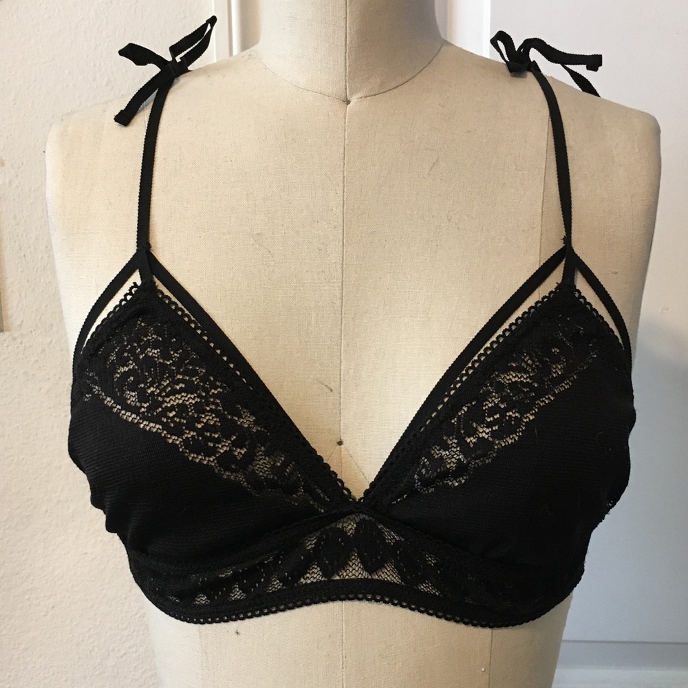 For Love & Lemons Knit Lace Bra S